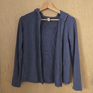 Athleta Girl Blueish Purple Hooded Sweater, Soft, Sz 12, Pockets, Casual Chic